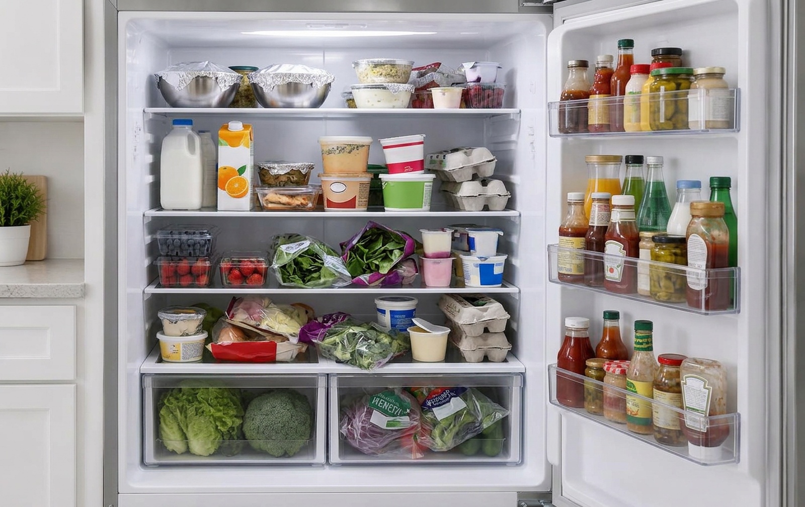 Fridge before organizing